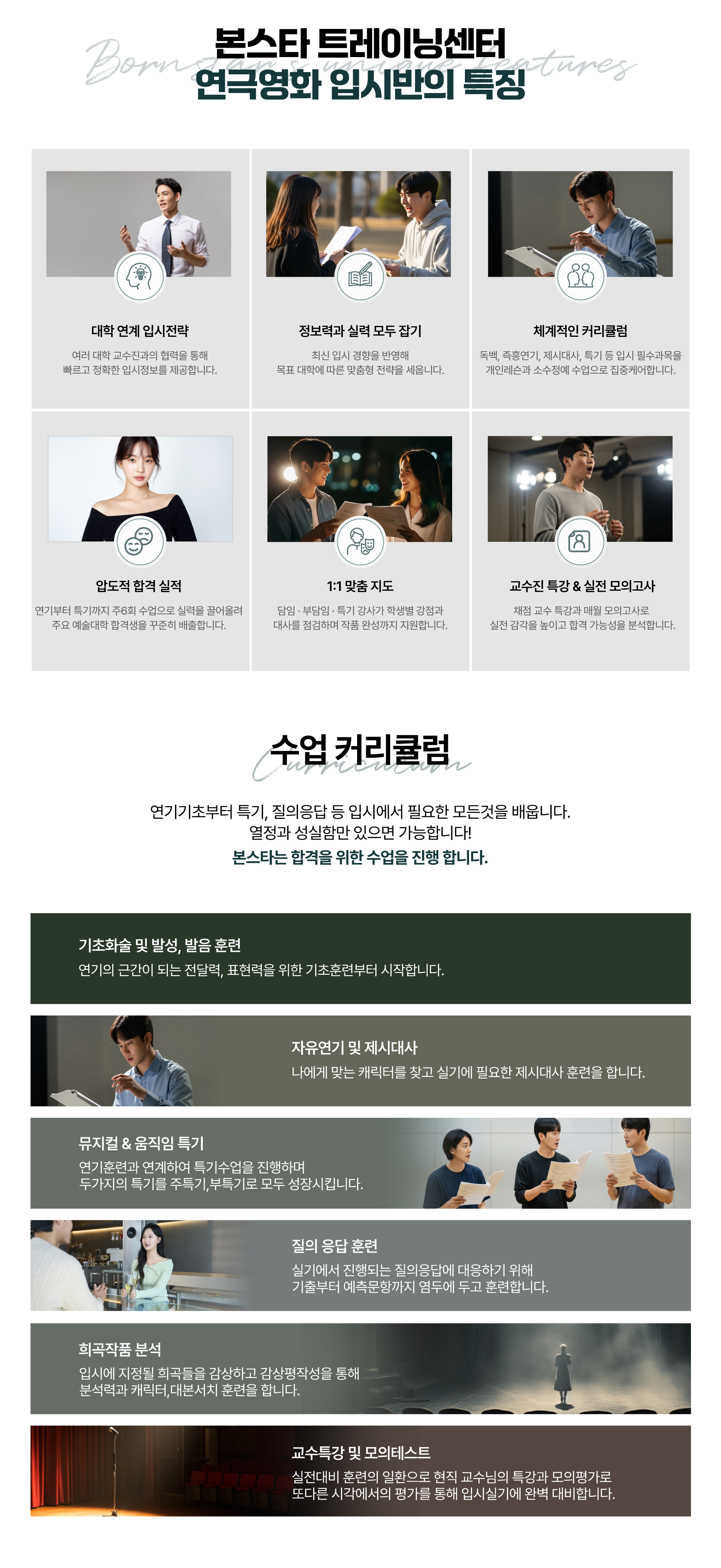 연극영화 입시 과정 상세 소개