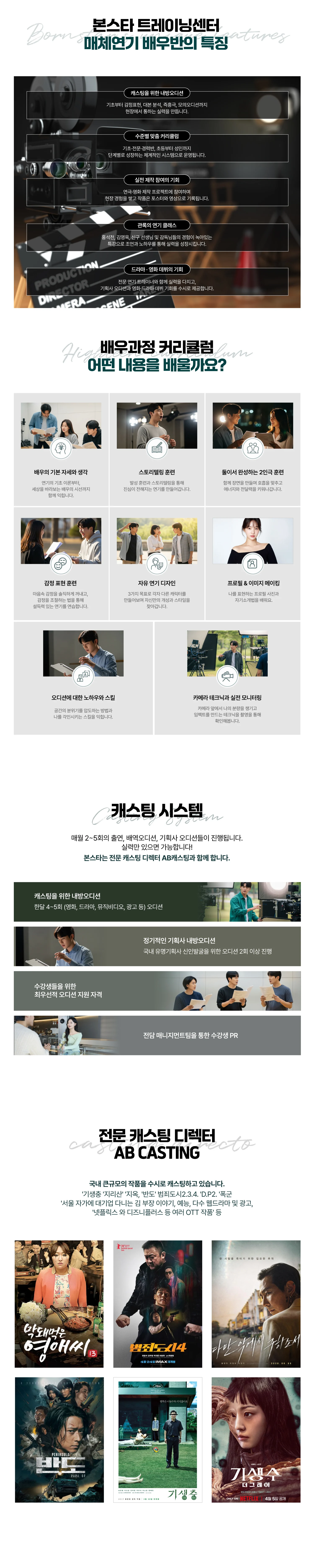 매체 연기반 과정 상세 소개